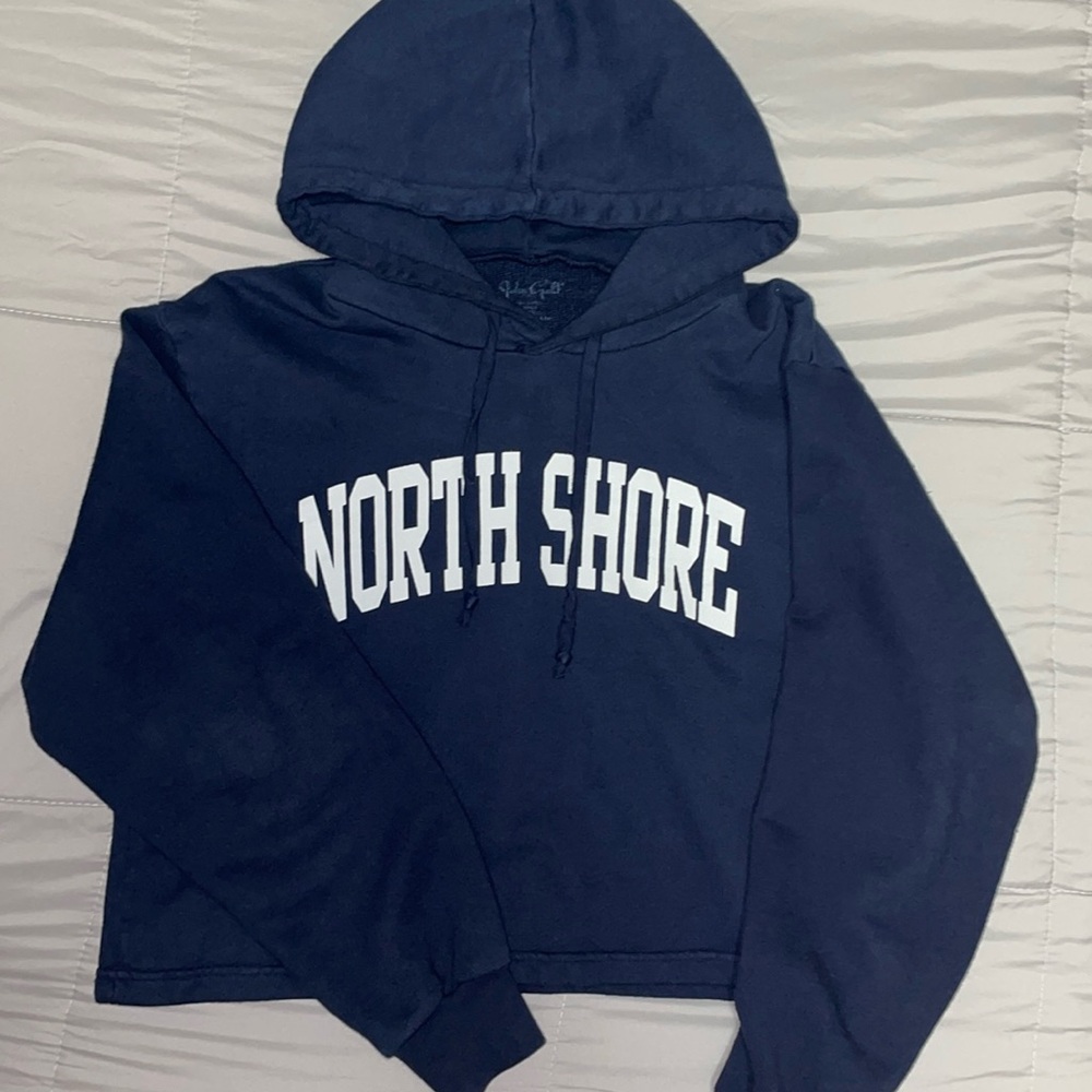 Brandy Melville Cropped North Shore Hoodie
